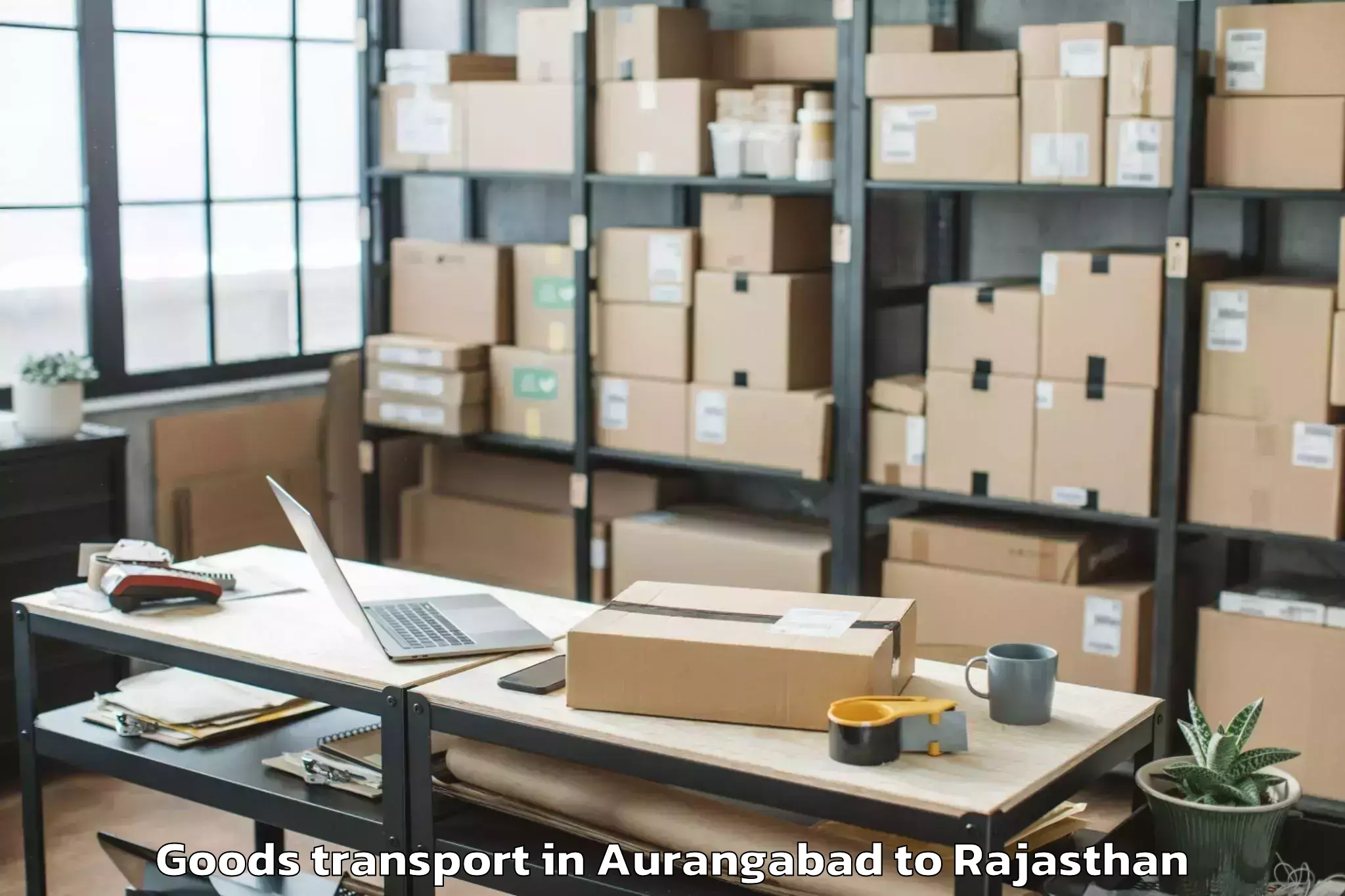 Book Your Aurangabad to Jhadol Goods Transport Today